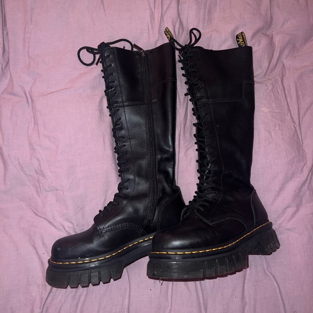 Dr Marten Audrick Platform Knew High Boots